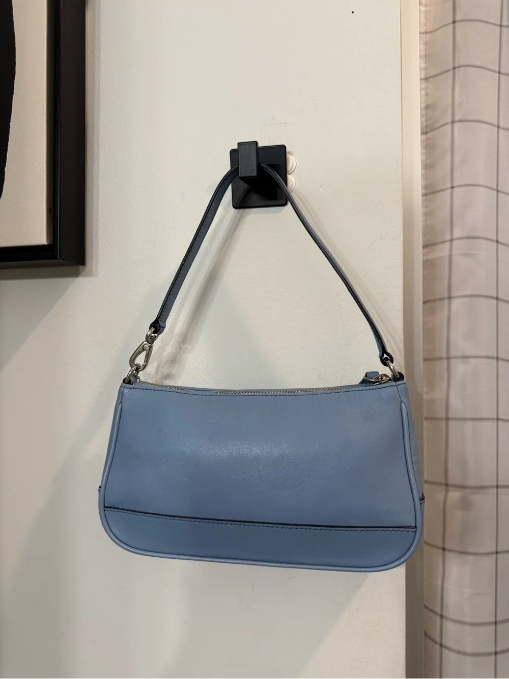 ULTRA RARE! Coach (2003) Hampton Demi Clip Shoulder Bag- Baby Blue